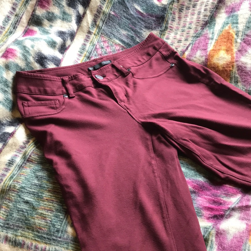 Size 6 Skinny Maroon Pants